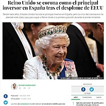 Reino Unido se corona como el principal inversor en Espaa tras el desplome de EEUU